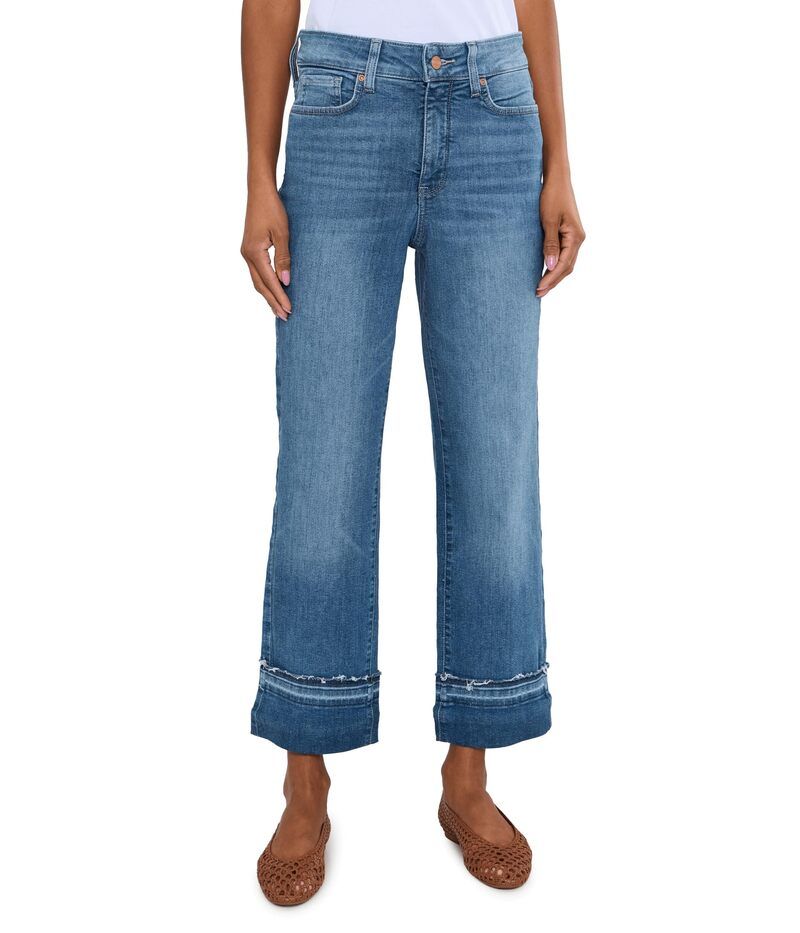エヌワイディージェイ レディース ボトムス デニムパンツ プチ アンクル ジーンズ NYDJ Petite Bailey Relaxed Straight Ankle Raw Cuff Jeansun