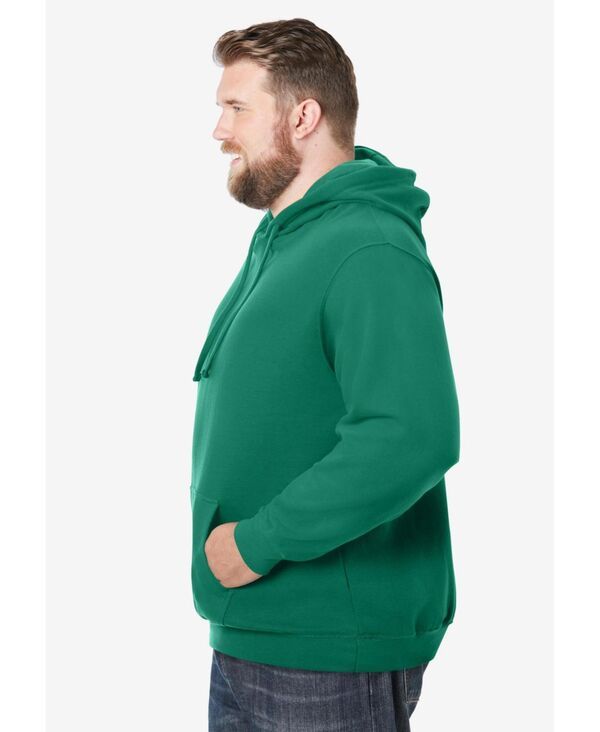 キングサイズ メンズ アウター パーカー・スウェットール フリース KingSize Big Tall UltraComfort Fleece Pullover Deep emerald エメラルド