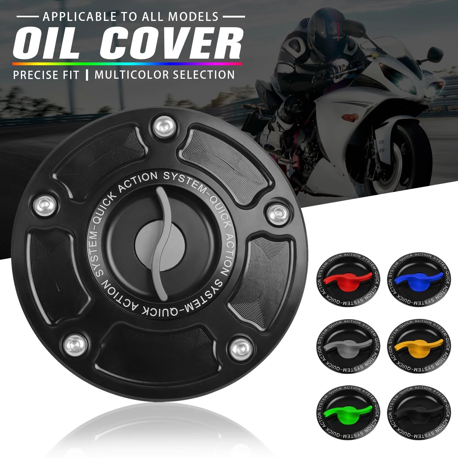 HAYABUSA 750 1000 K1-K8 SV650/X SV 1000/S KEYLESS QUICK RELEASE MOTORCYCLE TANK FUEL CAPS GAS COVER CASE