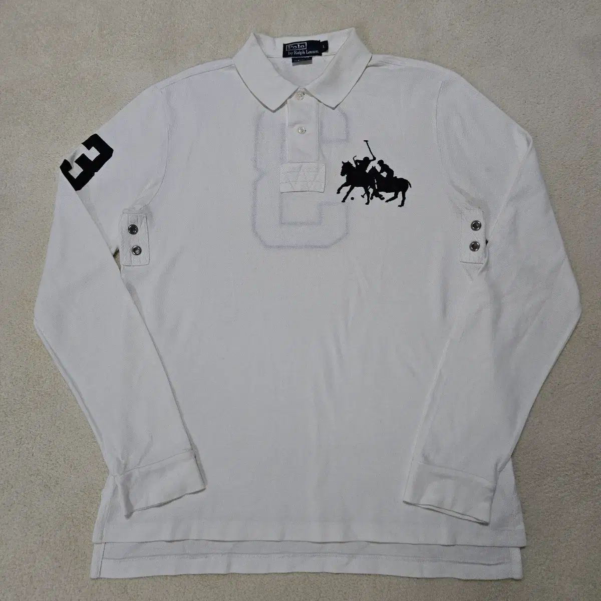 ポロ ラルフローレン ロングスリーブ ビッグポニー 長袖 カラーTシャツ 급추
