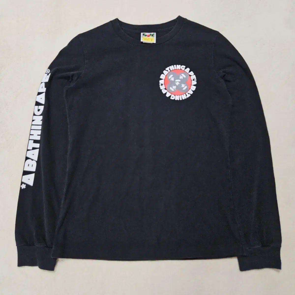 A BATHING APE オールドスクール ロングスリーブ Tシャツ