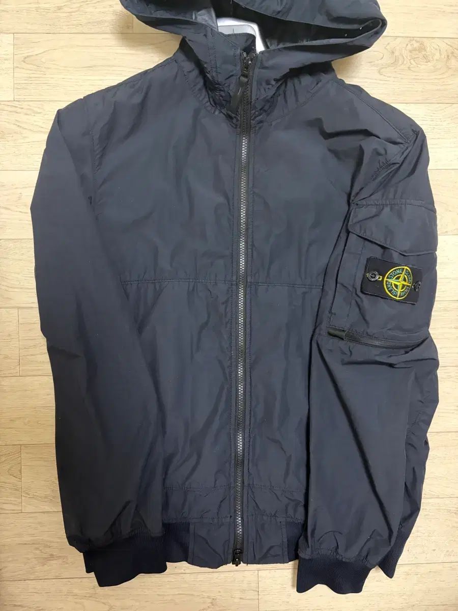 STONE ISLAND ストーンアイランド ナスラン ワッフル フードジップアップ S