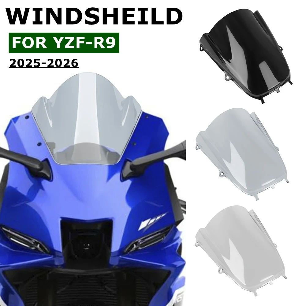 TOURING WINDSHIELD WINDSCREEN YAMAHA YZF-R9 YZFR9 YZF R9 2025-2026 FRONT WIND SCREEN DEFLECTORS MOTORCYCLE