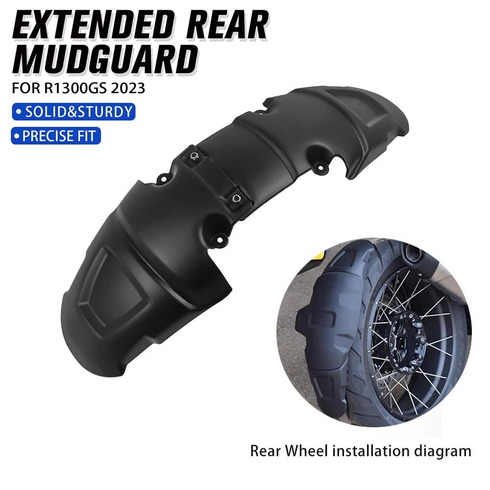 MOTORCYCLE ACCESSORIE REAR FENDER BMW R1300GS 2023 2024-UP EXTENDER EXTENSION FENDER WHEEL MUDGUARDS SPLASH GUARD