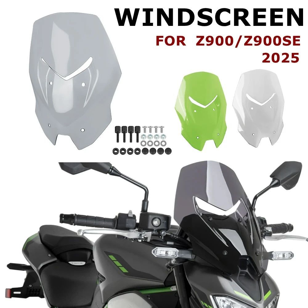 KAWASAKI Z900 SE Z900SE 2025 MOTORCYCLE WINDSHIELD WINDSCREEN WIND SCREEN DEFLECTORS FAIRING VISOR SHIELD