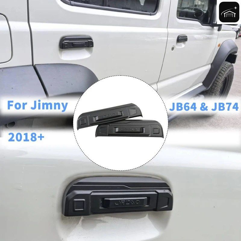 JROAD ジムニー 車用ドアボウルカバートリム サイドドアハンドル アウターハンドルカバートリム ジムニー JB64 JB74 2019+ 3/5ドア