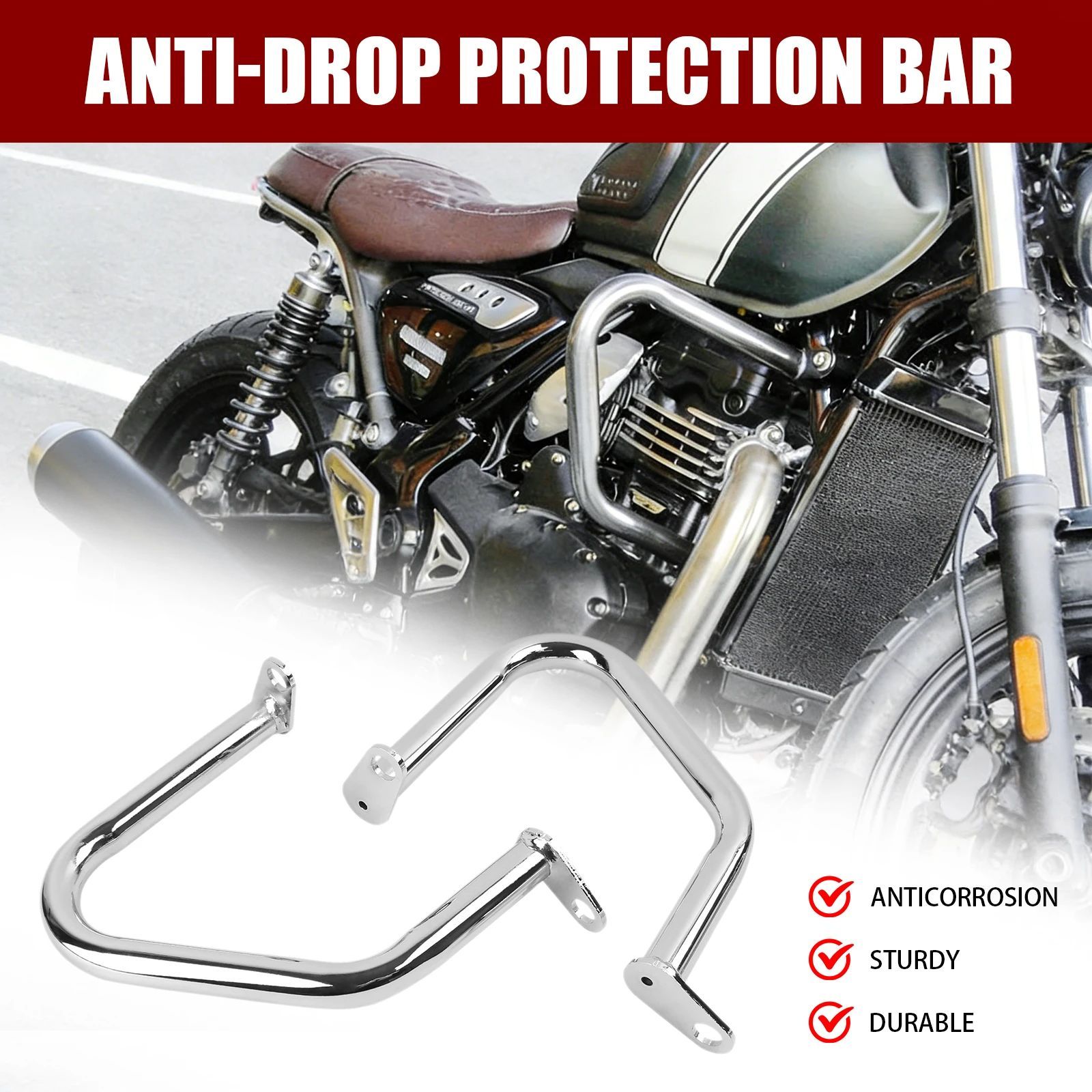 TRIUMPH BONNEVILLE T100 T120 THRUXTON 1200 R STREET CUP TWIN SPEEDMASTER ENGINE GUARD CRASH BAR BUMPER PROTECTOR