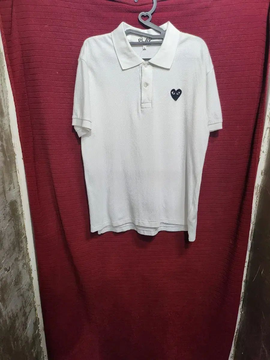 コム・デ・ギャルソン PLAY 半袖 カラーTシャツ 白 7,879円