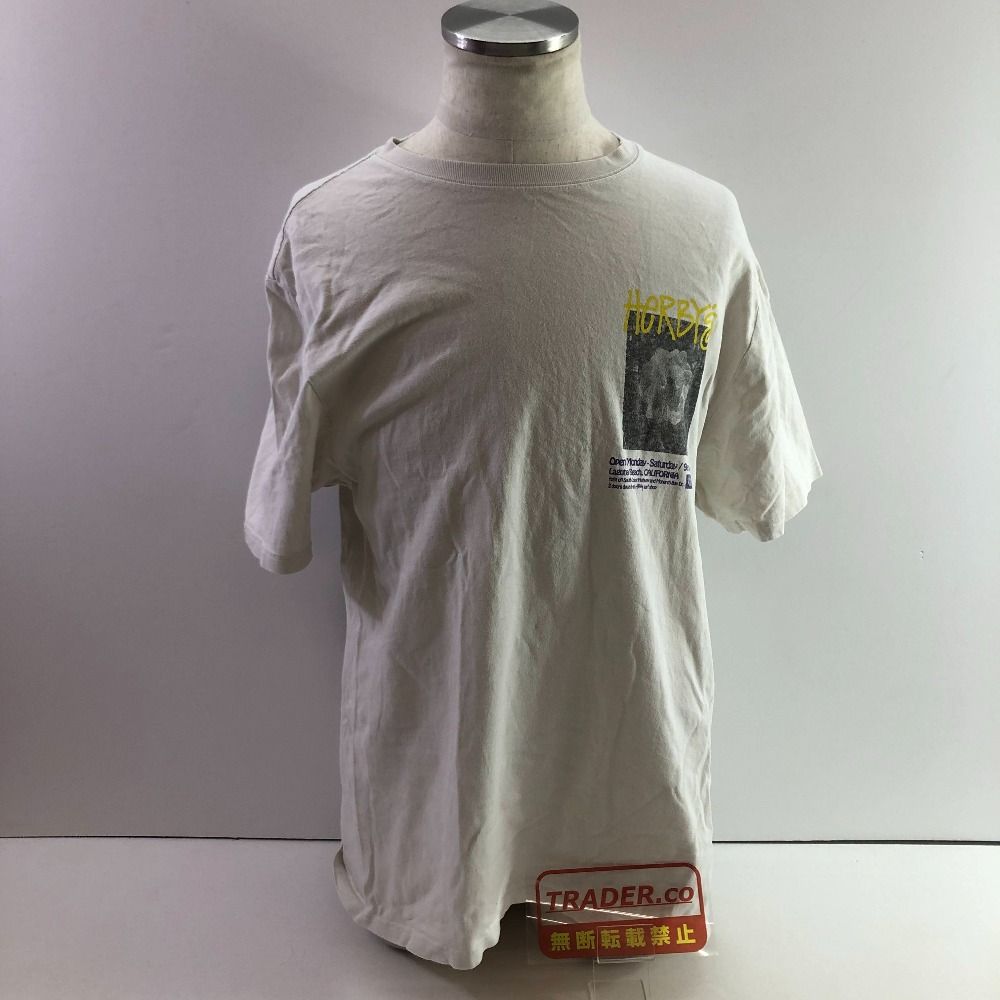 04w7408∞※【中古】STUSSY ステューシー Tシャツ HERBY`S TEE 半袖 サイズM ホワイト 綿 半袖 プリント 【八王子店】