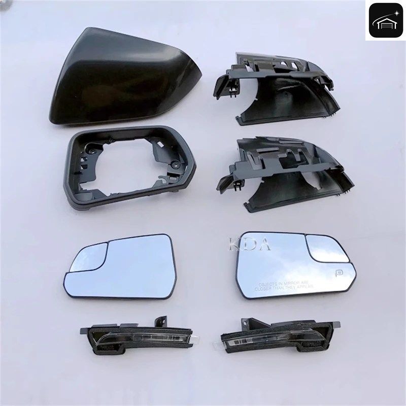 リアヒーテッドミラーカバーガラスフレームターンシグナルライト下部USAモデルフォードマスタング2015-20