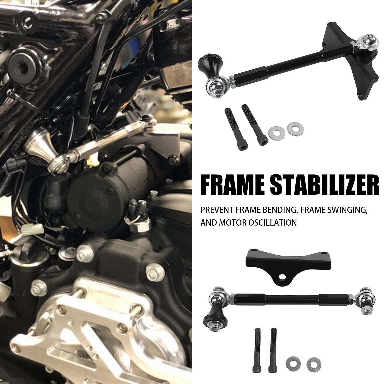 MOTORCYCLE ANODIZED FRAME STABILIZER HARLEY TOURING ELECTRA ROAD STREET GLIDE ULTRA CLASSIC CVO ROAD KING 2017-2023