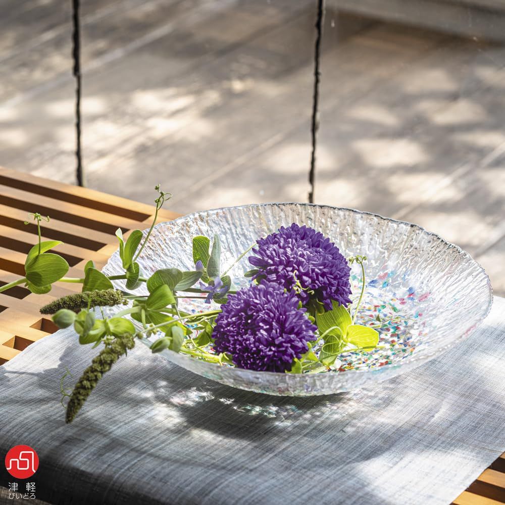 新品 アデリア(ADERIA) 津軽びいどろ 水盤 ねぶた 日本製 フラワーベース おしゃれ ガラス 花器 vase 容器 flower ドライフラワー 生け花 ギフト 女性 母の日 父の日 夫婦 男性 引越し祝い 結婚 挨拶回り プチ 退職 プレゼント 誕生