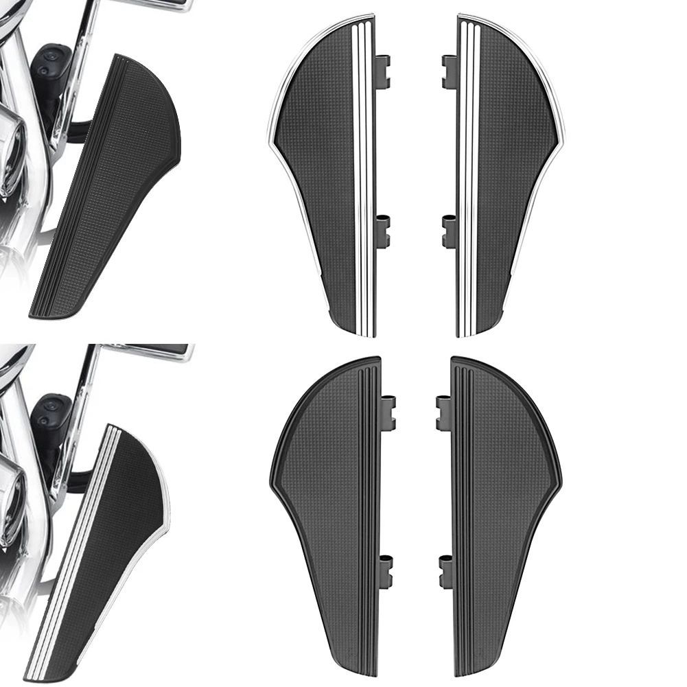 MOTORCYCLE DRIVER FLOORBOARDS FOOT PEGS FOOTREST HARLEY TOURING SOFTAIL ELECTRA STREET ROAD GLIDE FAT BOY DYNA ROAD KING