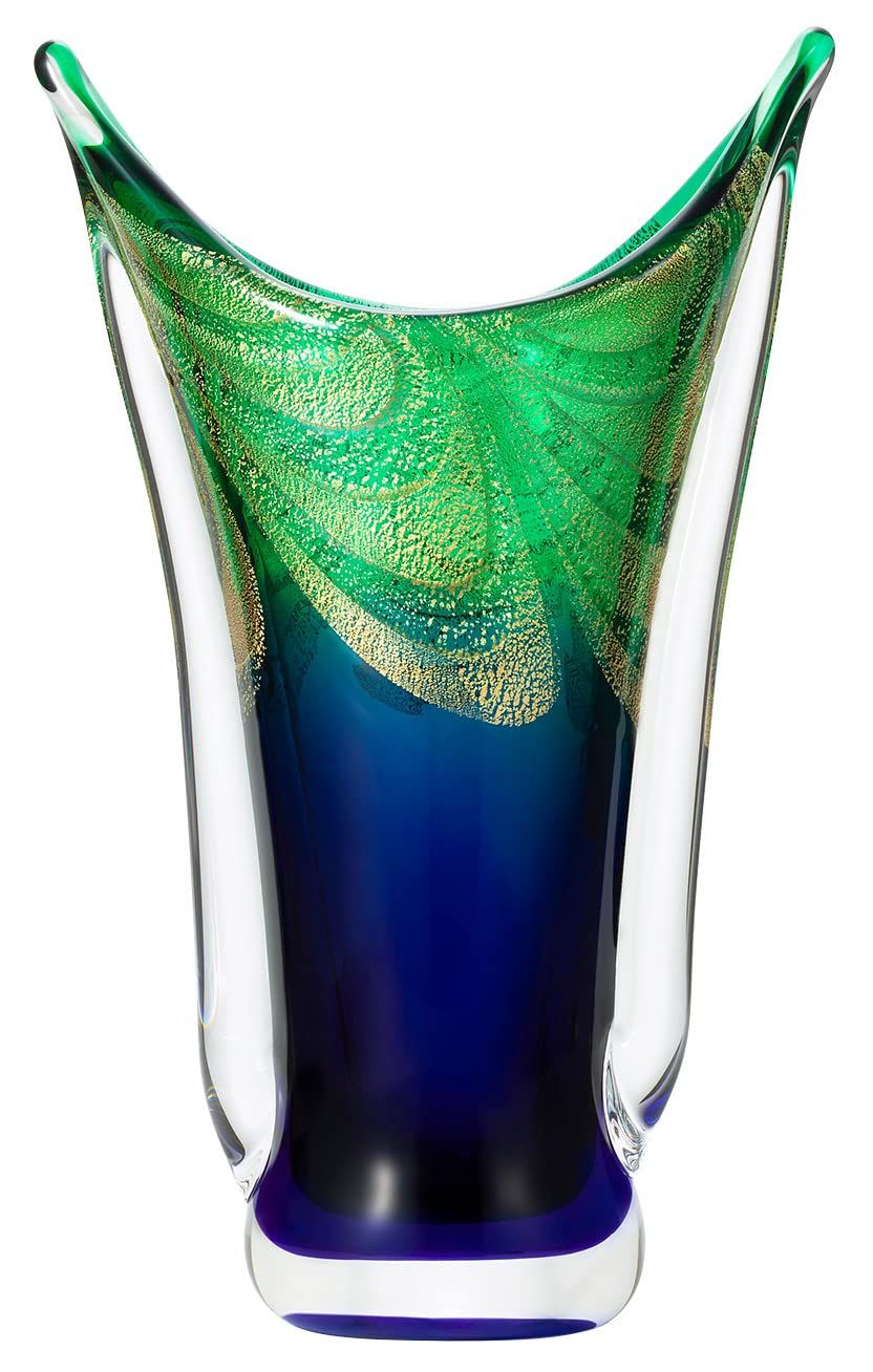 新品 アデリア(ADERIA) 津軽びいどろ 花器 奥入瀬の夜空 化粧箱入 日本製 フラワーベース 花瓶 おしゃれ ガラス 一輪挿し vase 容器 flower ドライフラワー 生け花 ギフト 女性 母の日 父の日 夫婦 男性 引越し祝い 結婚 挨拶回り プ