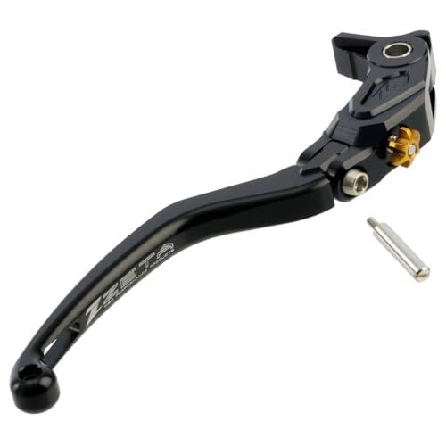 ジータレーシング(ZETA RACING) GSX-R1000/R,GSX-R600/750,隼,KATANA,GSX-S1000/F,NISSINラジアル鋳造タイプ…etc パイロットレバー ブレーキ ブラック 可倒式 高強度アルミ合金 レ 0315e5a9