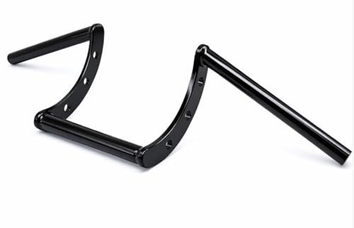 バイク用 1インチ(25.4mm) ハンドルバー ロボットハンドル ハーレー バルカン400 800 シャドウ400 ドラッグスター400 1100 マグナ250 750 等 汎用品 (ブラック)ts cd2331c5