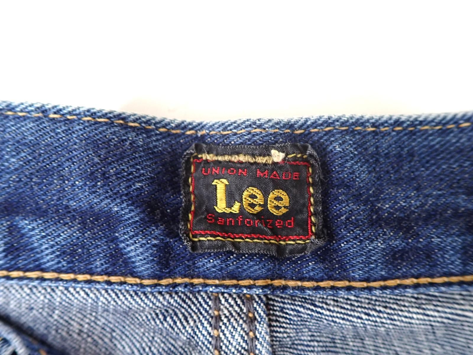 Lee リー LOT 4101 デニム ジーンズ ボタンフライ W33 日本製 ☆8339☆Lee リー LOT 4101 片ミミ ボタンフライ デニム パンツ 31×33