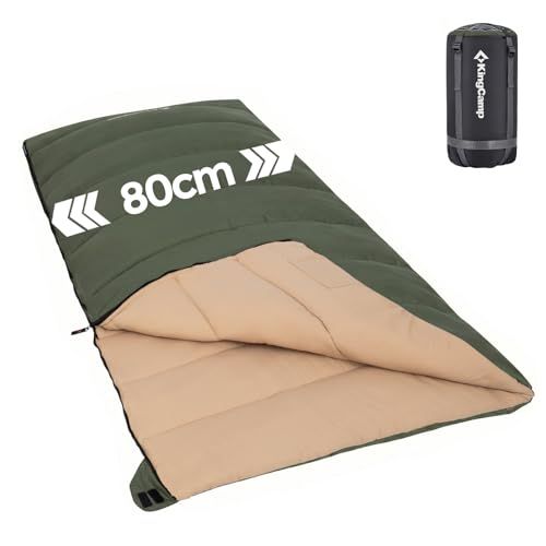 KingCamp 寝袋 封筒型 オールシーズン シュラフ 夏用 連結可能 1.4KG 冬用 快適温度7℃-12℃ 保温 コンパクト 軽量 防水 防災 キャンプ 車中泊 丸洗い可能 収納パック付きas b5b06efa