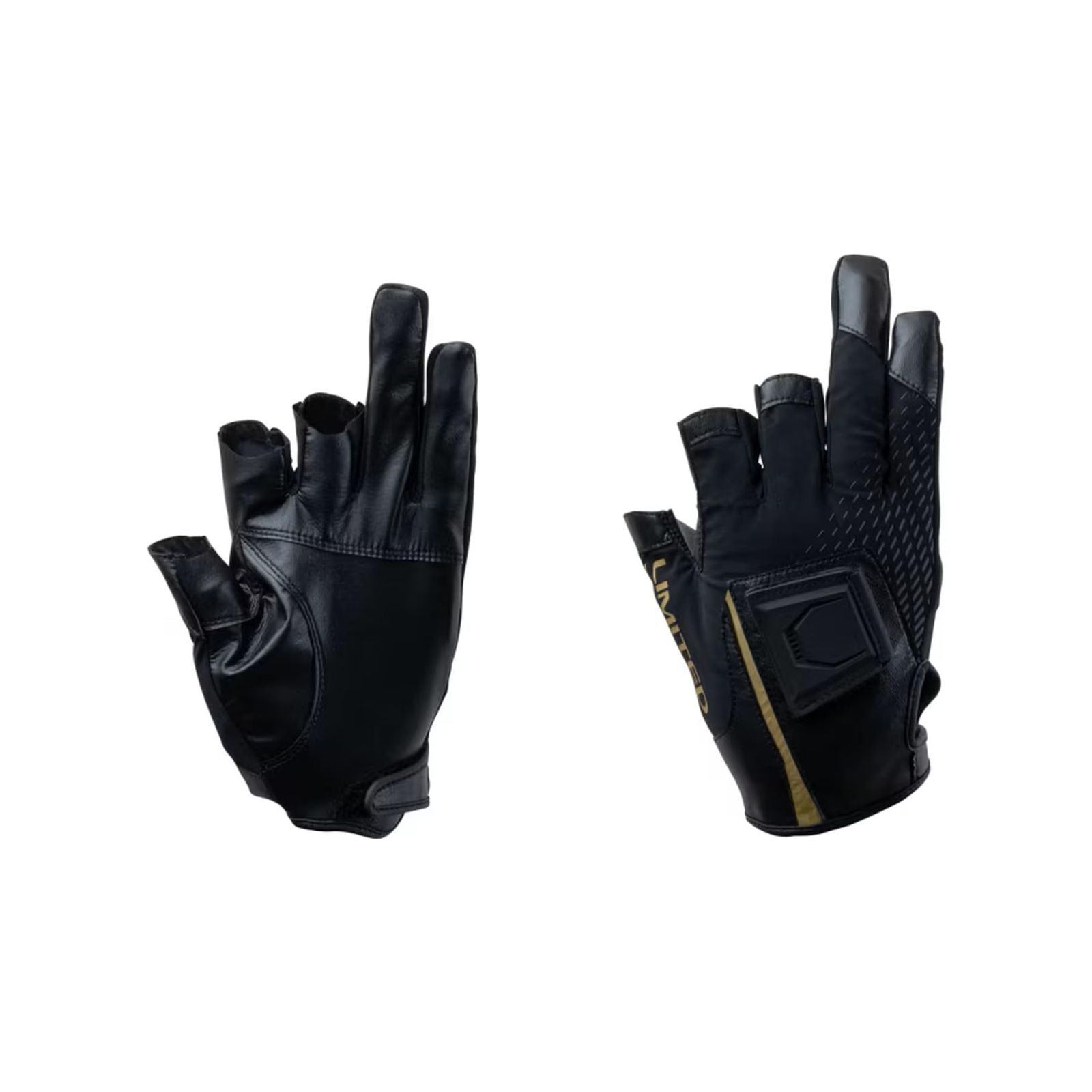 新品 シマノ(SHIMANO) リミテッドプロ ハイグリップマグネットグローブ 3本カット GL-180Z リミテッドブラック 2XL