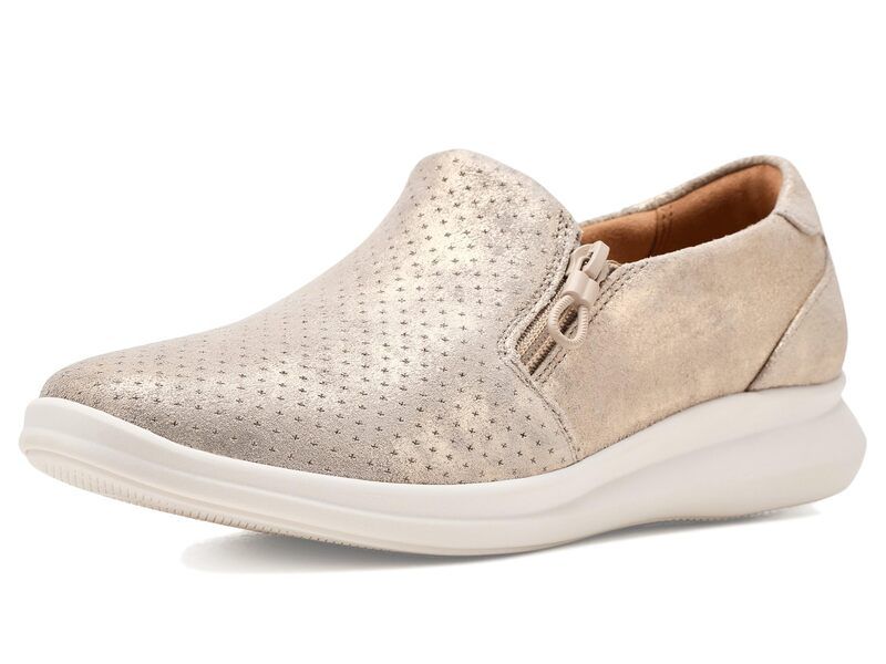 クラークス レディース シューズ スニーカー Clarks Lynell Sky Metallic Leathe メタリック