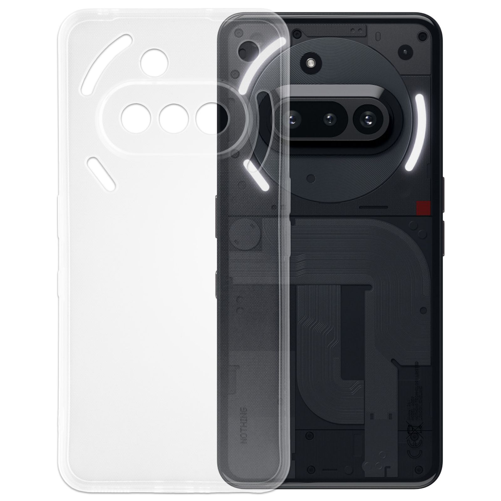 Nothing Phone (3a) ケース クリア TPU ナッシング ソフト カバー シンプル スマホ シリコン 衝撃吸収 透明 耐衝撃 保護