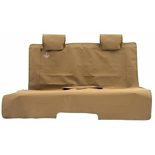 R◆THE OFFROAD CLUB ザ オフロードクラブ リアシートカバー 車 カーシートカバー 後部座席用 撥水防汚 取付簡単 PVC加工 アウトドア キャンプ 汎用品【CORDURA Fabric(コーデュラ ファブリック)使用】 (ブラウン) 216-