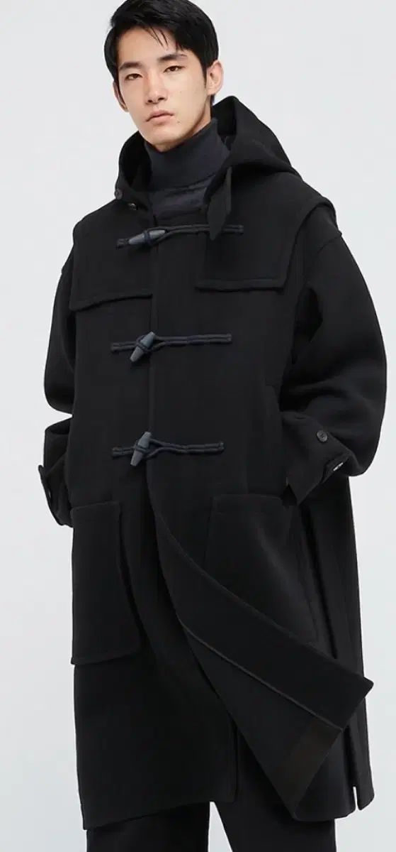 UNIQLO +J ジルサンダー オーバーサイズ ダッフルコート ブラック M