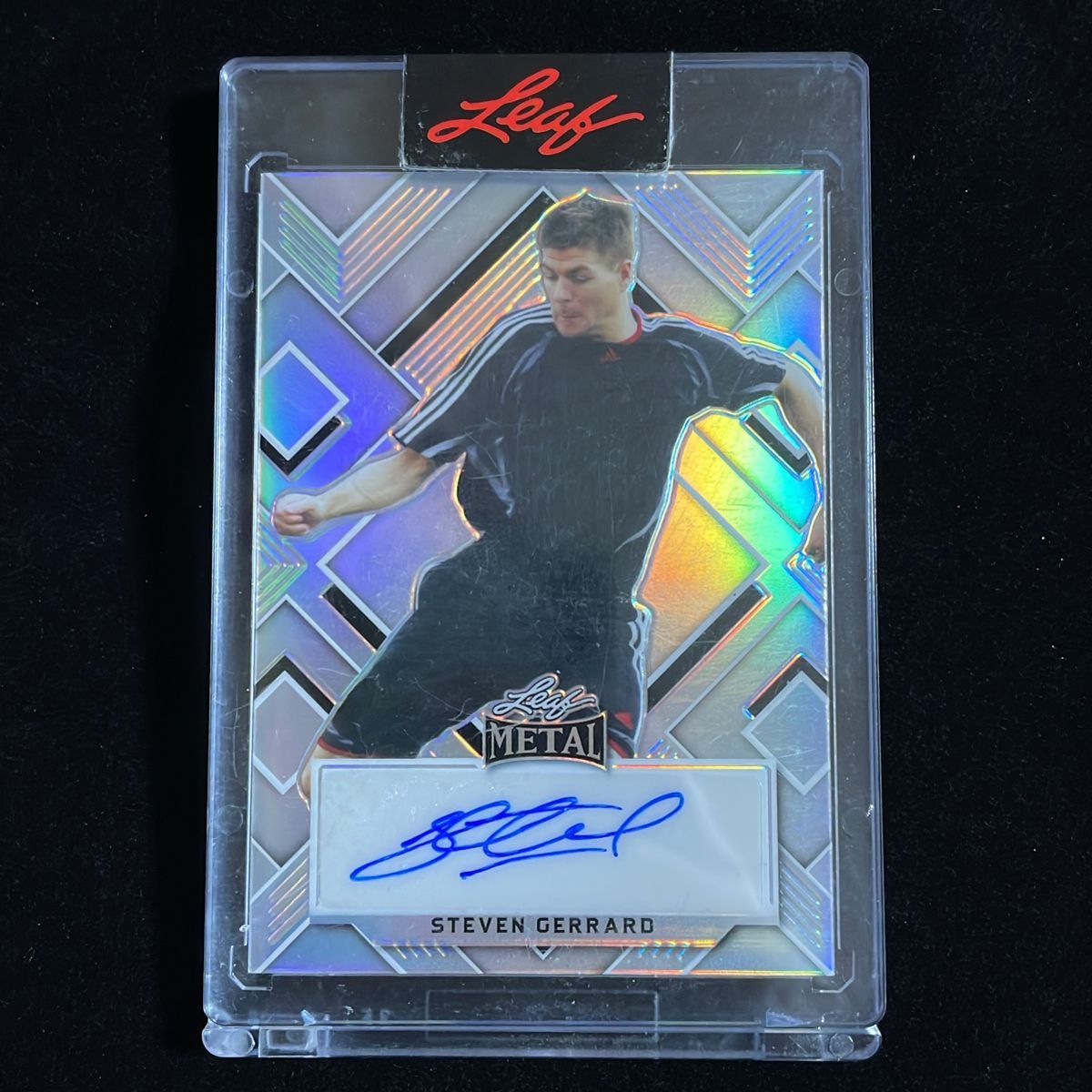 【25枚限定】Steven Gerrard スティーヴン・ジェラード Leaf Metal 2022 /25 Refractor Auto 直筆 サイン Liverpool England