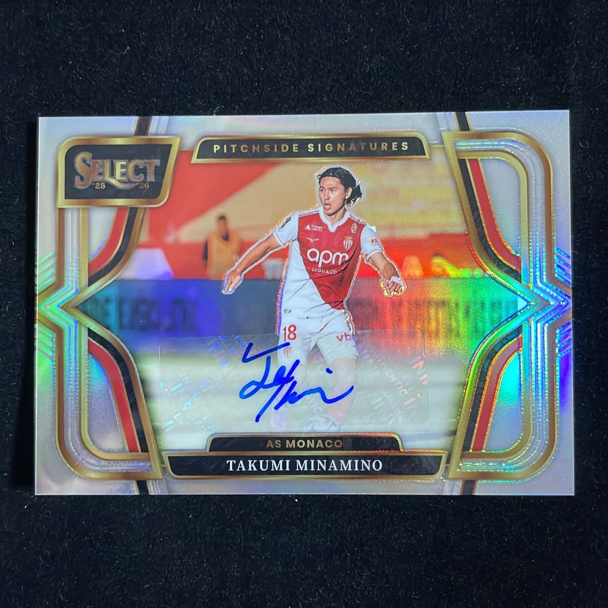 南野拓実 Takumi Minamino Panini Select Ligue 1 2025-26 Silver Auto サイン 直筆 Japan 日本代表 AS Monaco
