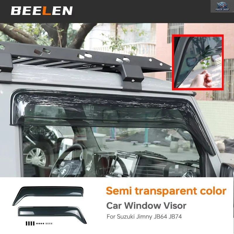 2個入り 半透明カーウィンドウバイザー レインサンガード ジムニー JB64 シエラ JB74W 2019-2024 エクステリア