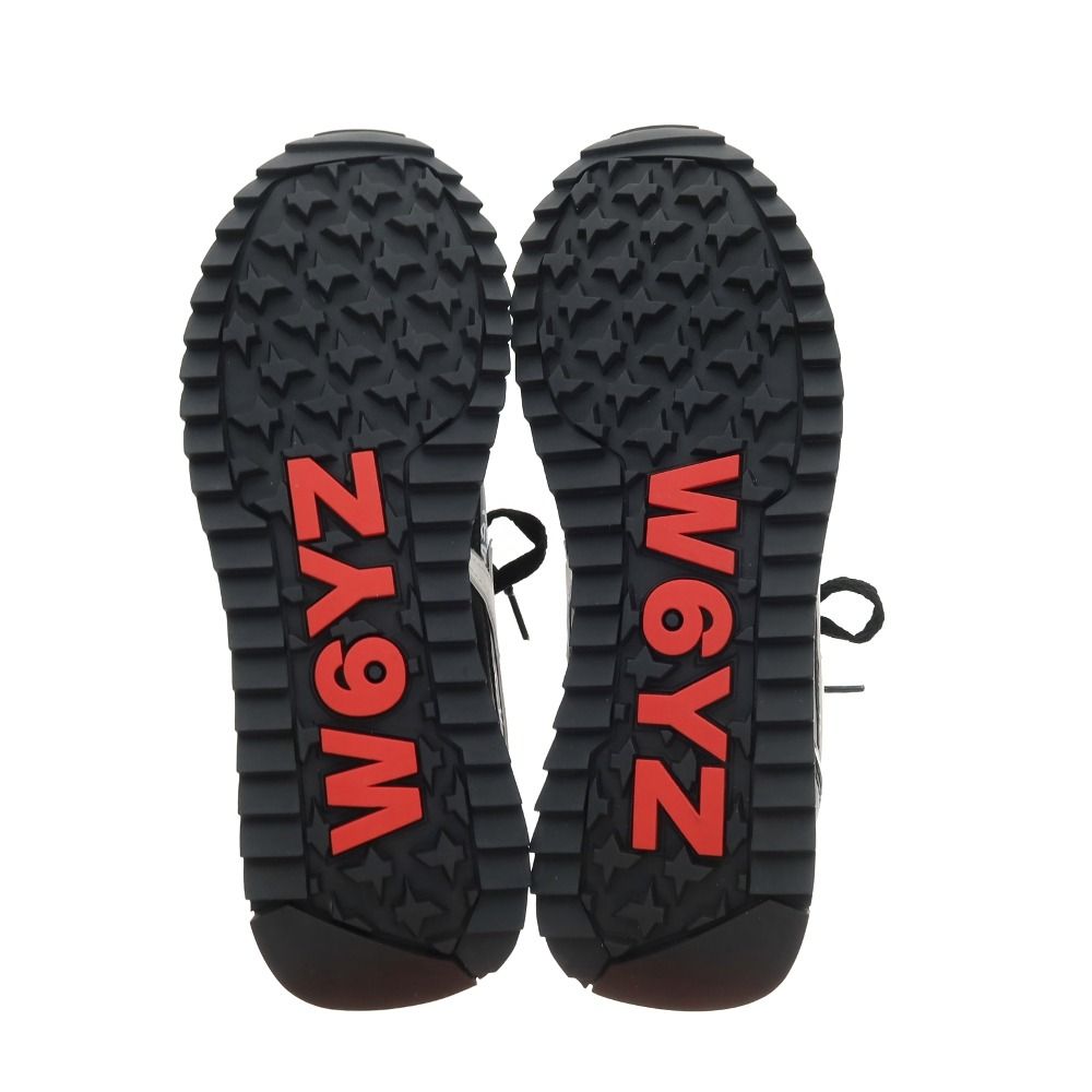 新品】ウィズ（W6YZ） W6YZ JM241-1A70G 合成皮革 スニーカー ブラック