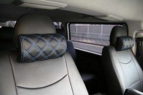 TRISTAR'S [ハイエース レジアスエース 200系 1型?8型 S-GLなど] ネックパッド 首枕 2個セット (ブルーステッチ)as 8b9cfbab