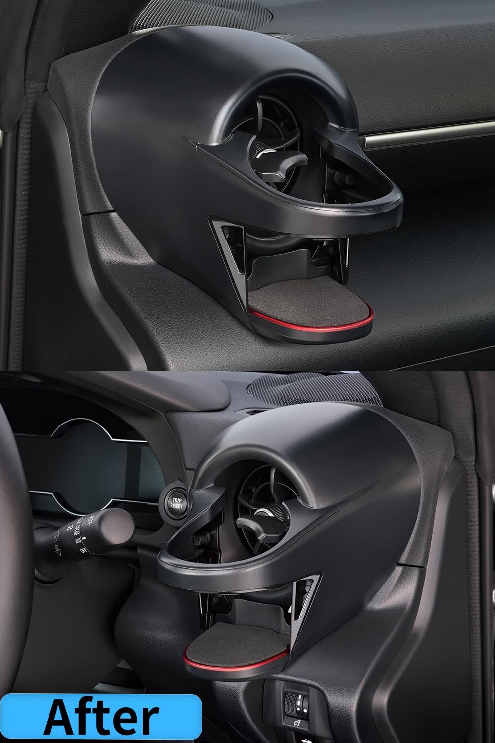 槌屋ヤック(Tsuchiya Yac) 車種専用品 GR86(ZN8)・BRZ(ZD8) 専用 エアコン ドリンクホルダー 運転席用 助手席用 ブラック SY-TS1 SY-TS2