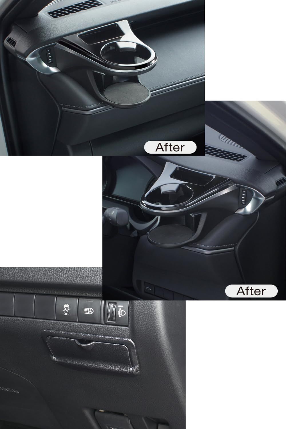 槌屋ヤック(Tsuchiya Yac) 車種専用品 80系 ハリアー 専用 エアコン ドリンクホルダー 運転席用 助手席用 ビルトイン ETCカバー セット SY-HR11 SY-HR12 SY-HR16