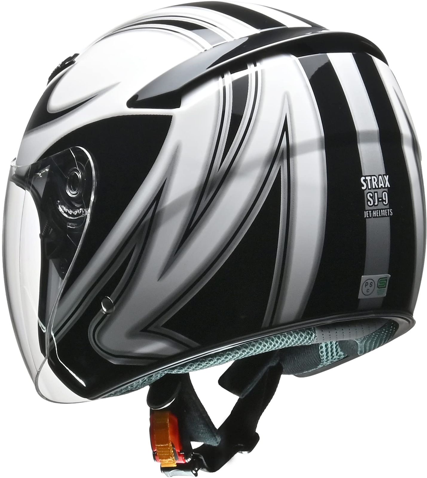 リード工業(LEAD) バイクヘルメット ジェット STRAX ホワイト M SJ-9 - M (頭囲 57cm~58cm未満) [ホワイト] [Mサイズ(57~58cm未満)]