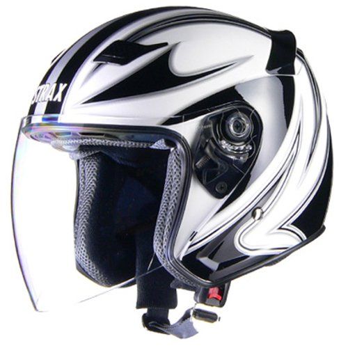 リード工業(LEAD) バイクヘルメット ジェット STRAX ホワイト M SJ-9 - M (頭囲 57cm~58cm未満) [ホワイト] [Mサイズ(57~58cm未満)]
