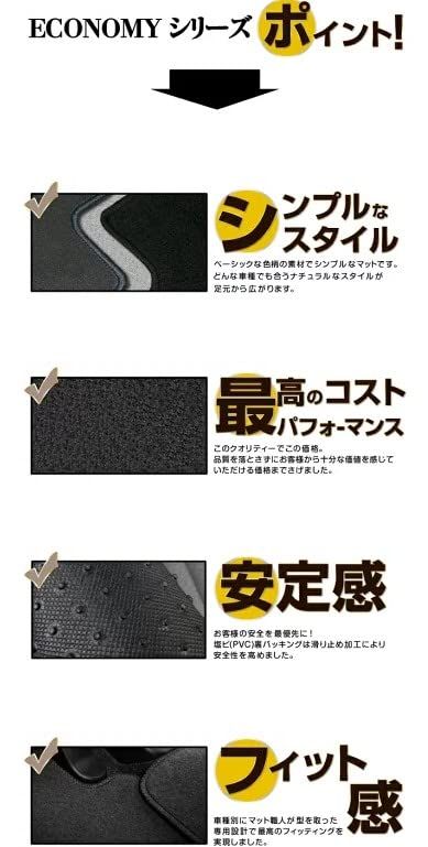 R◆1147Shop ESTERA デイズ フロアマット カーマット カーペット 車マット じゅうたん アクセサリー インテリア (H31.03?R04.09 B43W B44W B45W) 1台分 ns0201