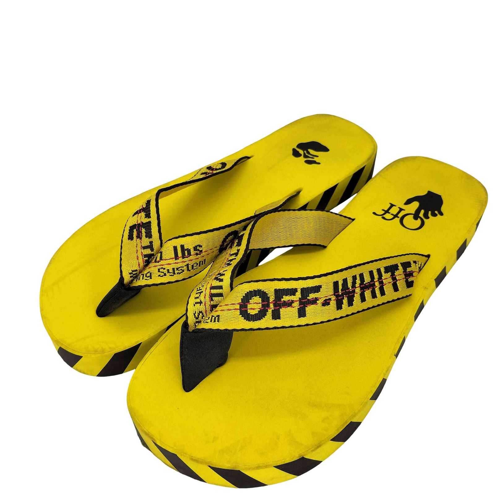 オフホワイト OFF-WHITE INDUSTRIAL BELT FLIP FLOP メンズ US 9.5