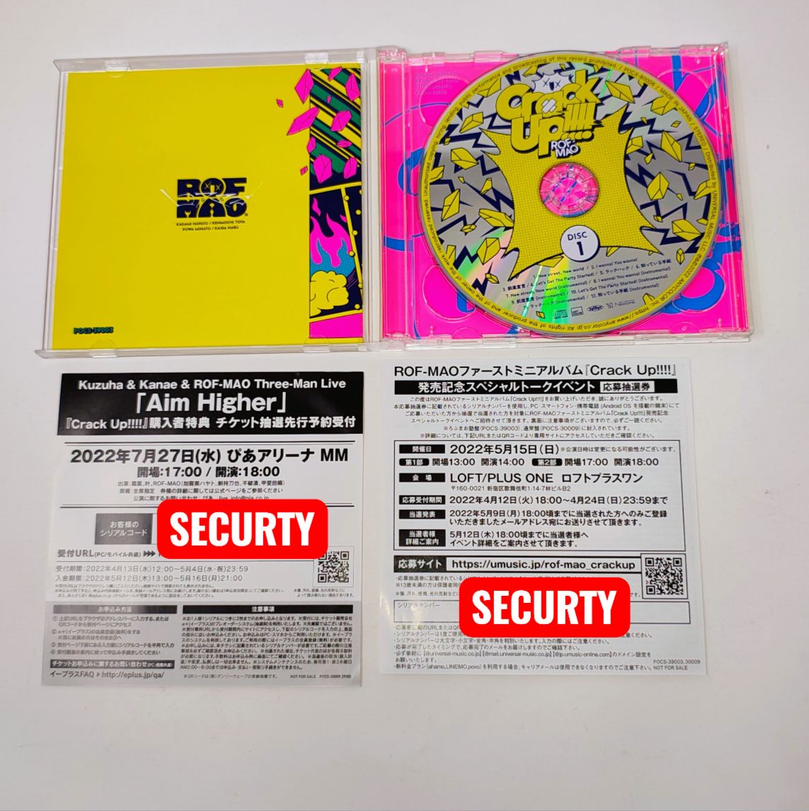ROF-MAO Crack Up!!!! ろふまお塾盤 CD Blu-ray付 初回限定盤 にじさん