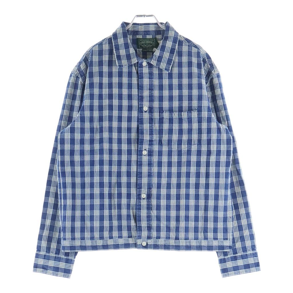 POLO RALPH LAUREN (ポロラルフローレン) Woven Shirt Indigo クラシックフィット 長袖チェックシャツ インディゴ