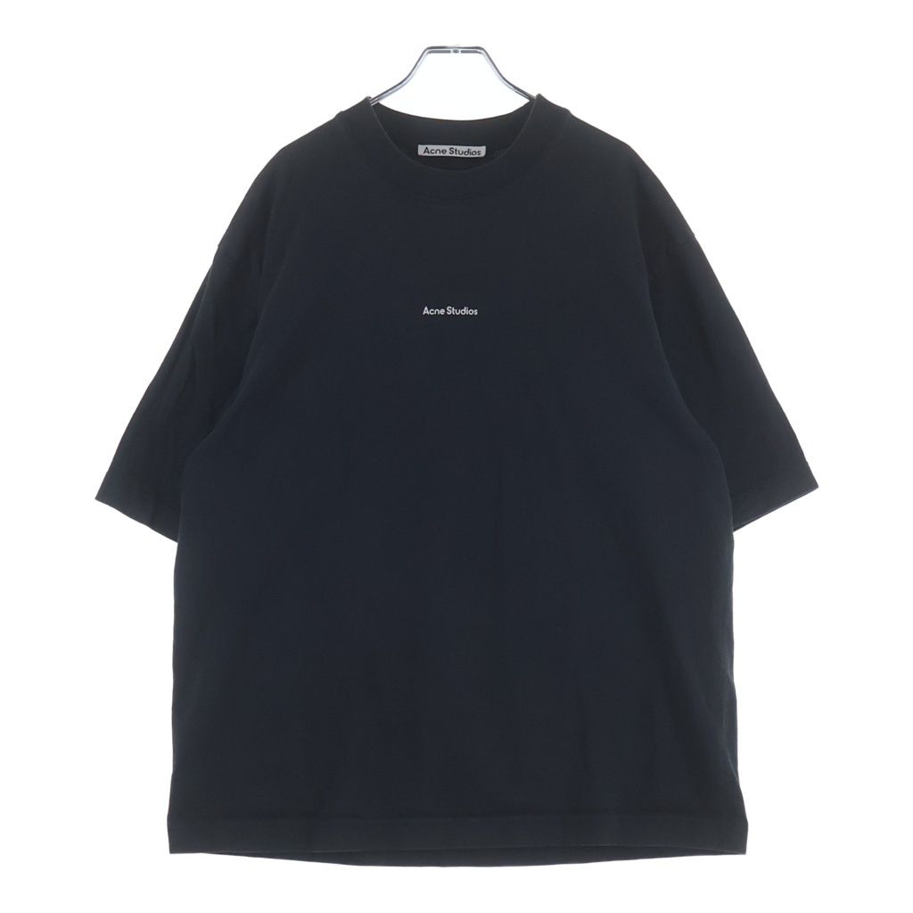 Acne Studios (アクネ ストゥディオズ) Stamp Logo Tee オーガニックコットン FN-MN-TSHI000353 クルーネックTシャツ ブラック