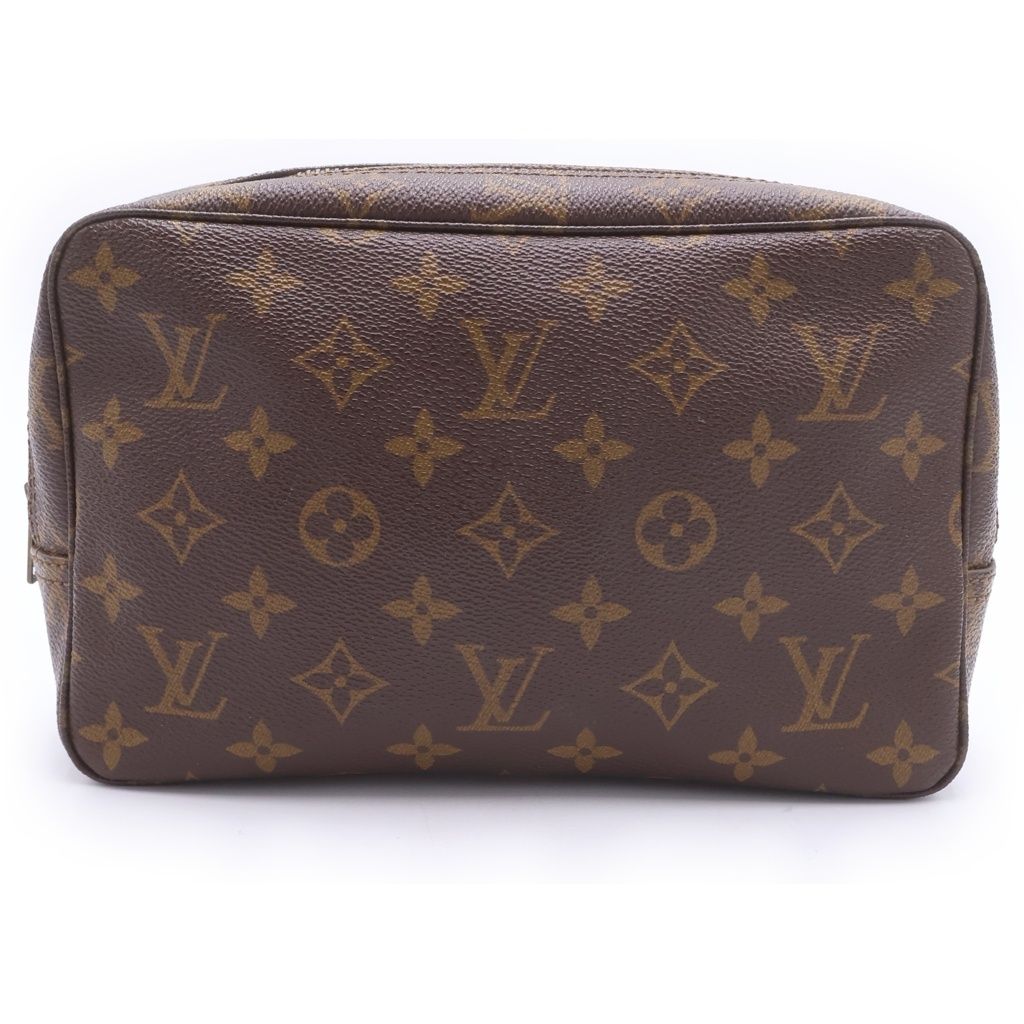 LOUIS VUITTON (ルイヴィトン) モノグラム トゥルーストワレット23 セカンドバッグ ポーチ 収納 ブラウン レザー×PVC M47524 ゴールド金具
