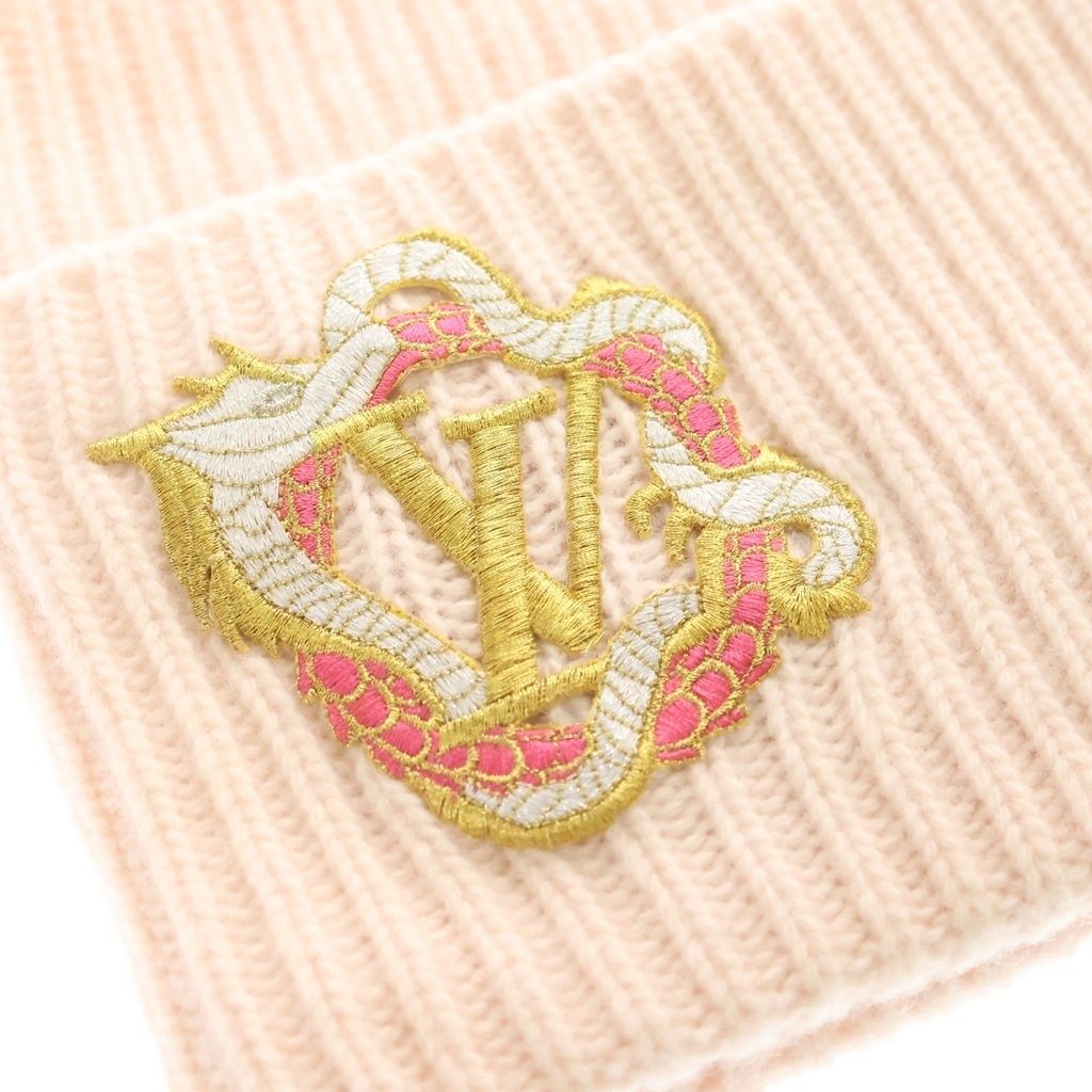 ルイ・ヴィトン LV ヘッドライン ブロン ニットキャップ LOUIS VUITTON (ルイヴィトン) LVヘッドライン プレシャスドラゴン