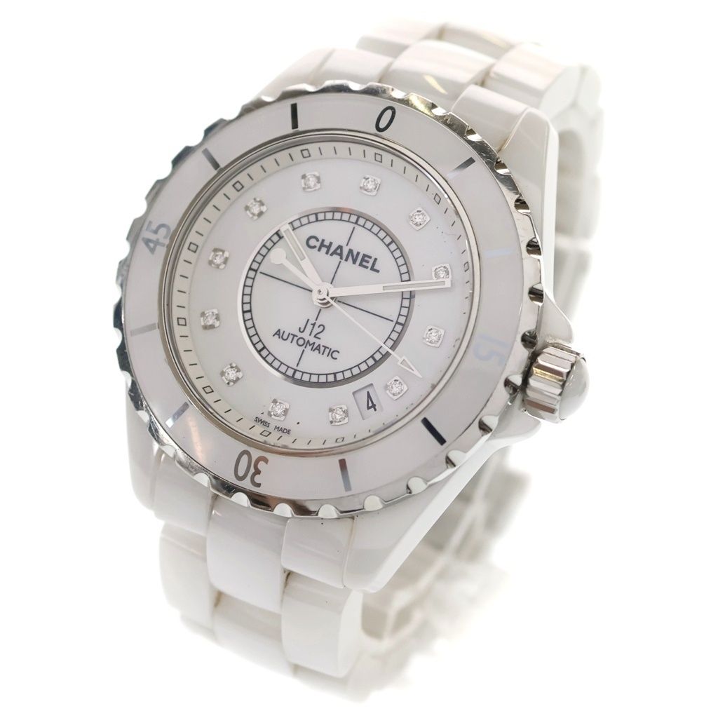 CHANEL (シャネル) J12 12Pダイヤ CE×SS/AT セラミック ステンレス