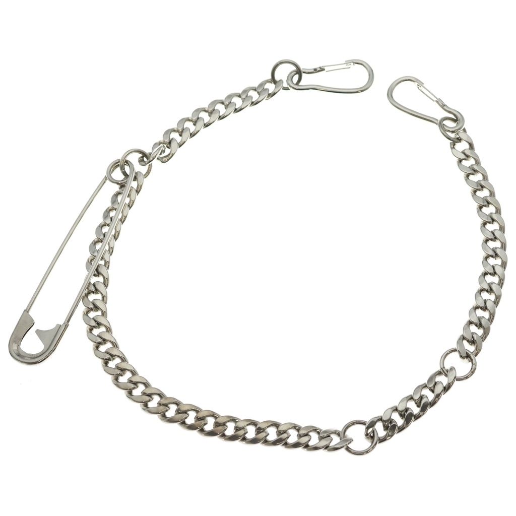 TAKAHIROMIYASHITA The SoloIst. (タカヒロミヤシタザソロイスト) SAFETY PIN WALLET CHAIN セーフティピンウォレットチェーン シルバー