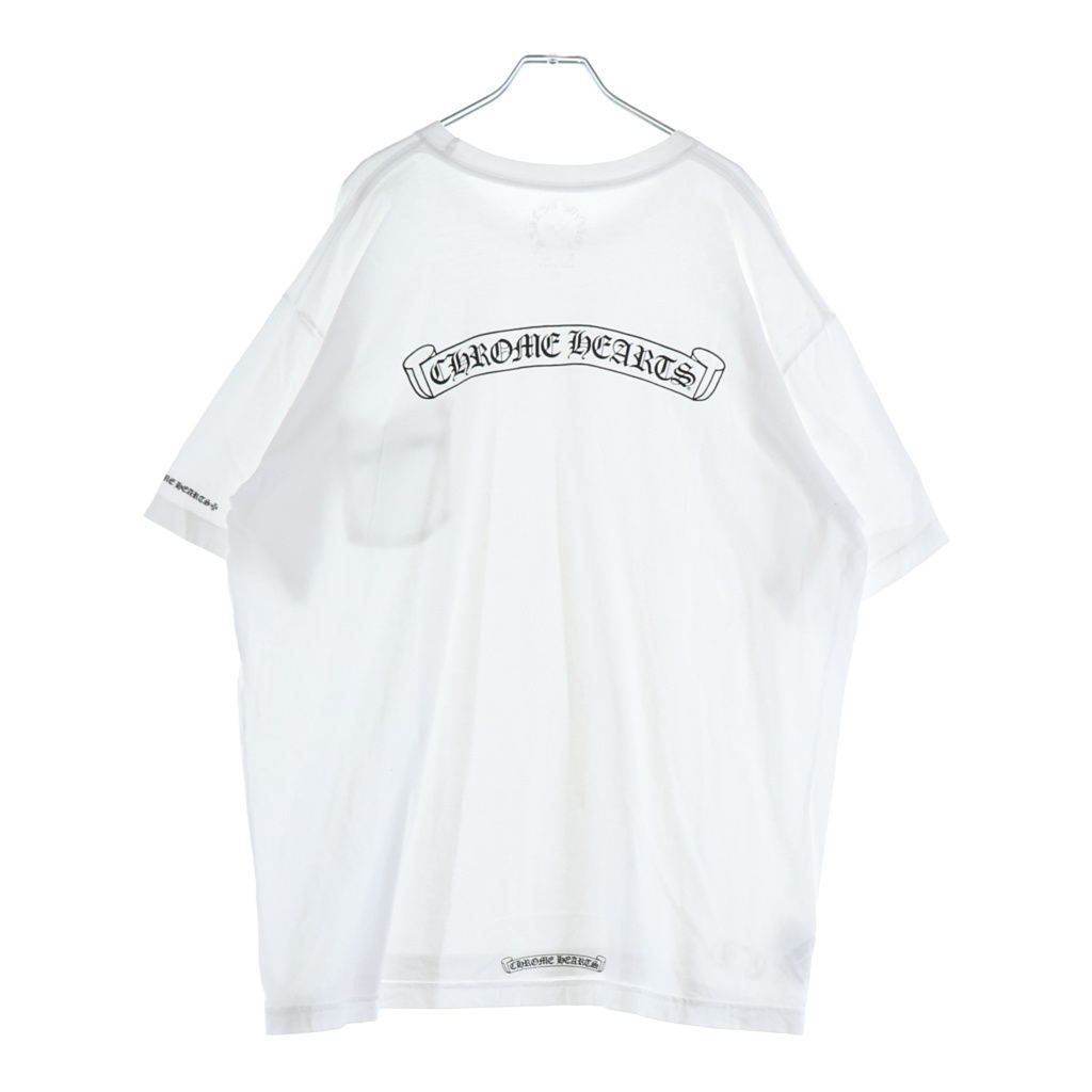 CHROME HEARTS (クロムハーツ) CH S/S TEE バックスクロールラベルプリント半袖Tシャツカットソー