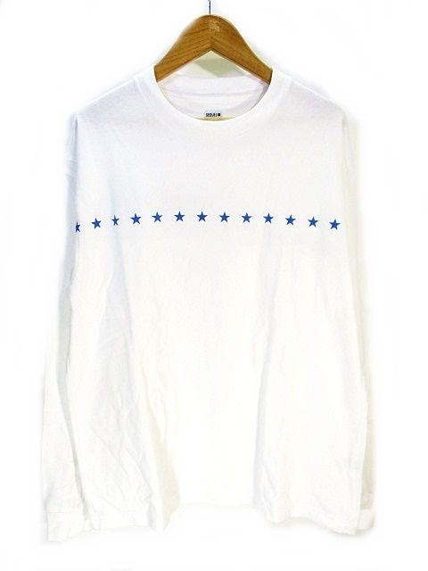 シークエル SEQUEL Tシャツ カットソー 長袖 ガール スター プリント 白 ホワイト S ZX QQQ