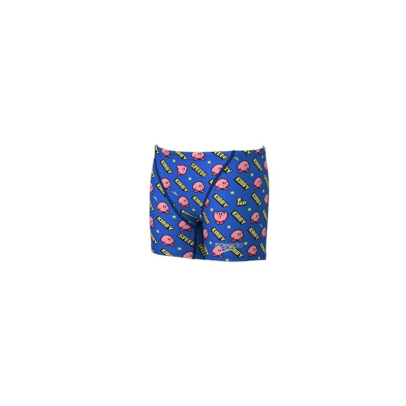 【新品】 [スピード] 競泳用トレーニング水着 カービィ1アップクラシックターンズハーフボックス ブルー 140