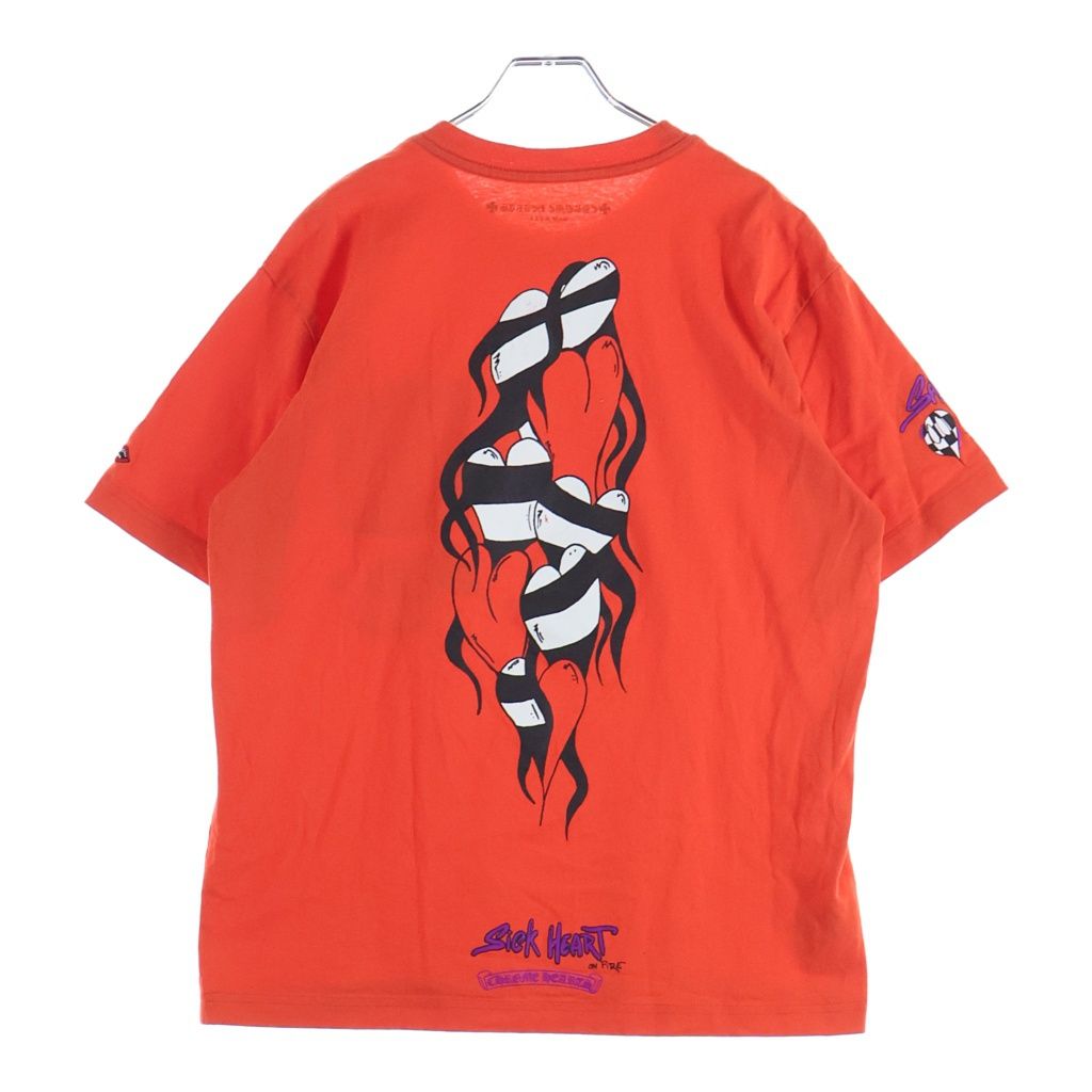 CHROME HEARTS (クロムハーツ) PRO U S/S TEE MATTY ORANGE MATTY BOY マッティボーイチョンパープリテンス ショートスリーブ 半袖Tシャツ バーミリオン オレンジ