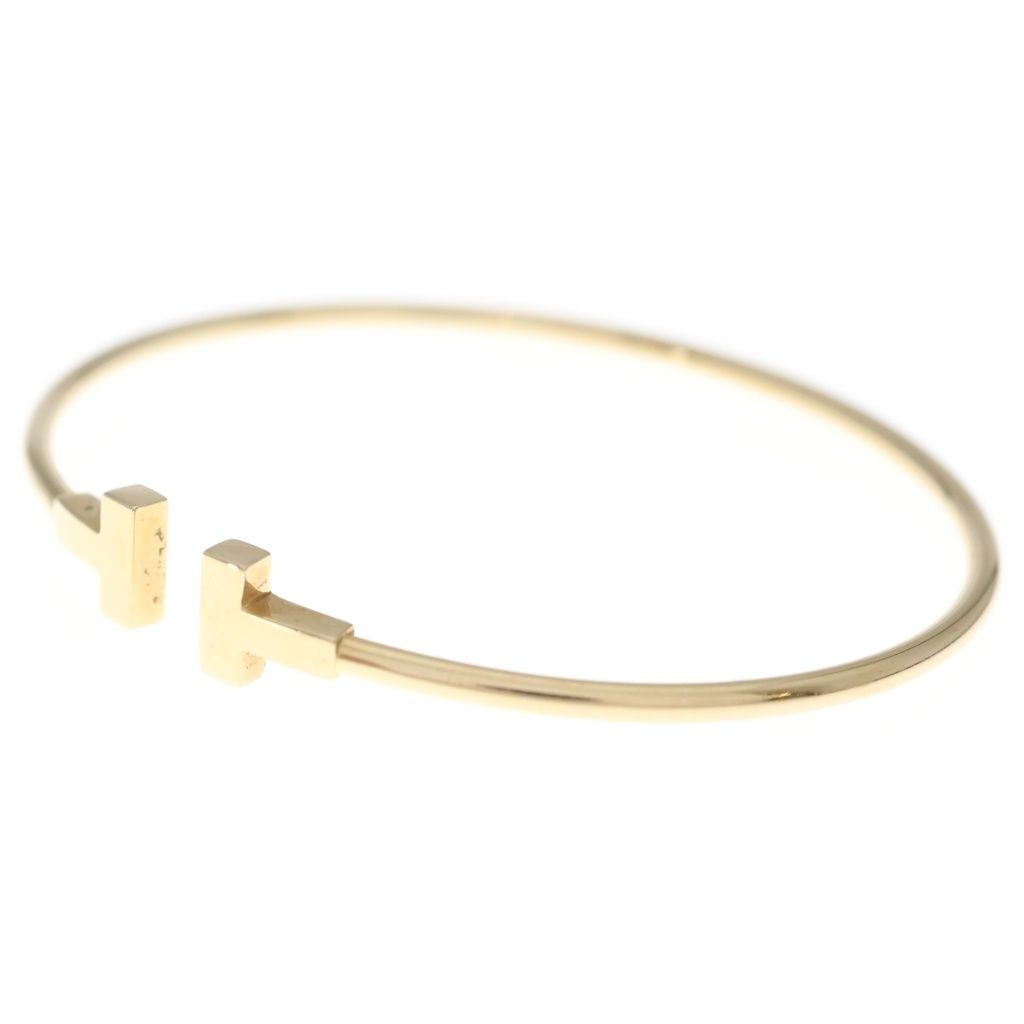 TIFFANY & Co. (ティファニー) Tワイヤー Au750 K18PG ブレスレット バングル ピンクゴールド